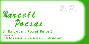 marcell pocsai business card
